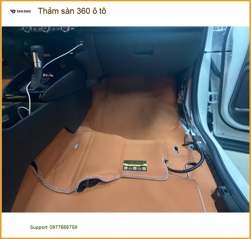 Anh Việt lắp Thảm sàn 360 ô tô cho Toyota Camry tại Quận 7 ảnh thực tế 3