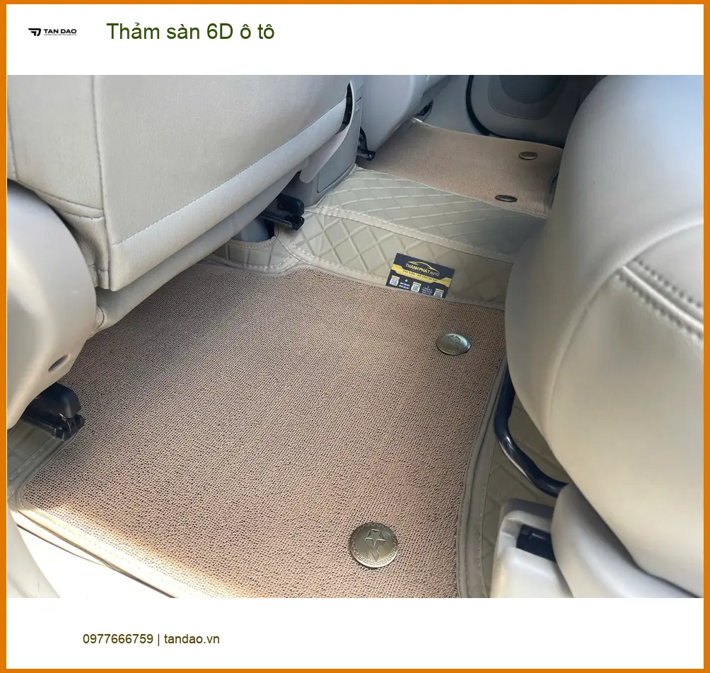 Anh Tấn lắp thảm sàn 6D ô tô Hyundai Accent Quận 10 để nội thất xe luôn sạch đẹp ảnh thực tế 3