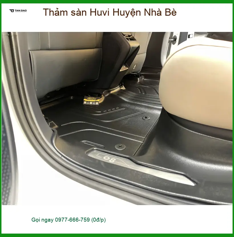 Địa Chỉ May Thảm Lót Sàn Ô Tô sàn Huvi Huyện Nhà Bè - Thi Công Chuyên Nghiệp ảnh thực tế 3