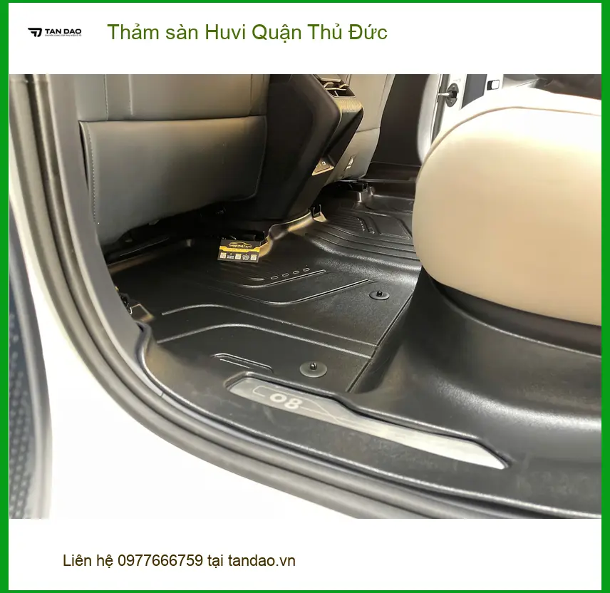 Địa Chỉ May Thảm Lót Sàn Ô Tô sàn Huvi Quận Thủ Đức - Giá Tốt TPHCM ảnh thực tế 3