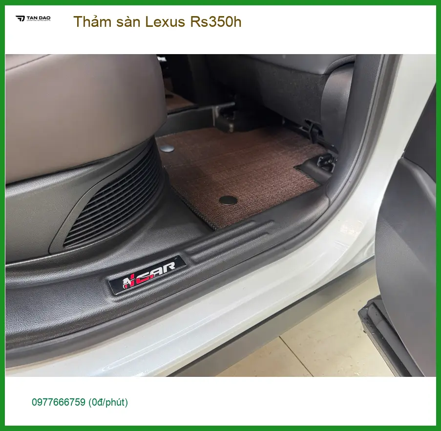 Chị An lắp thảm sàn Lexus Rs350h tại Bình Chánh để nội thất luôn sạch đẹp ảnh thực tế 2