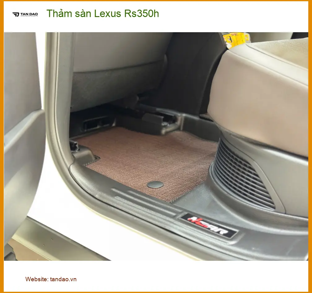 Anh Minh lắp thảm sàn Lexus Rs350h tại Quận 2 để nội thất luôn sạch đẹp ảnh thực tế 2
