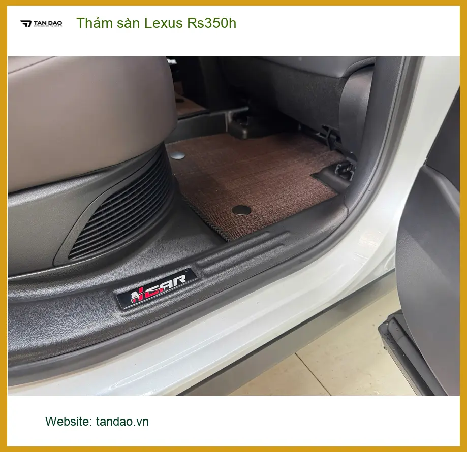 Anh Minh lắp thảm sàn Lexus Rs350h tại Quận 2 để nội thất luôn sạch đẹp ảnh thực tế 3