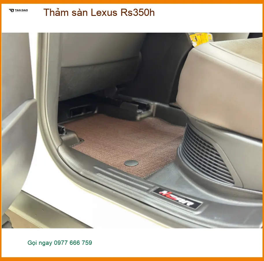 Anh Minh lắp thảm sàn Lexus Rs350h tại Hóc Môn để nội thất luôn sạch đẹp ảnh thực tế 2