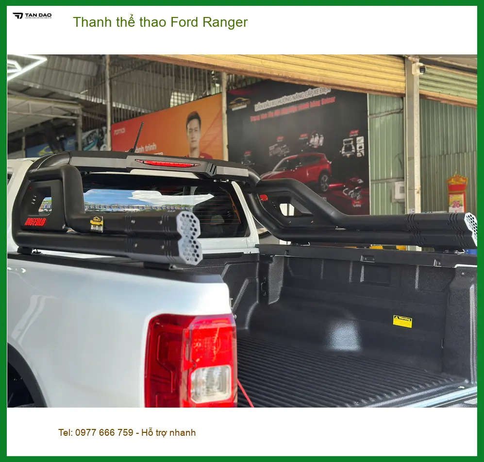 Anh Tú lắp thanh thể thao Ford Ranger tại Gò Vấp để xe trông hầm hố hơn ảnh thực tế 5