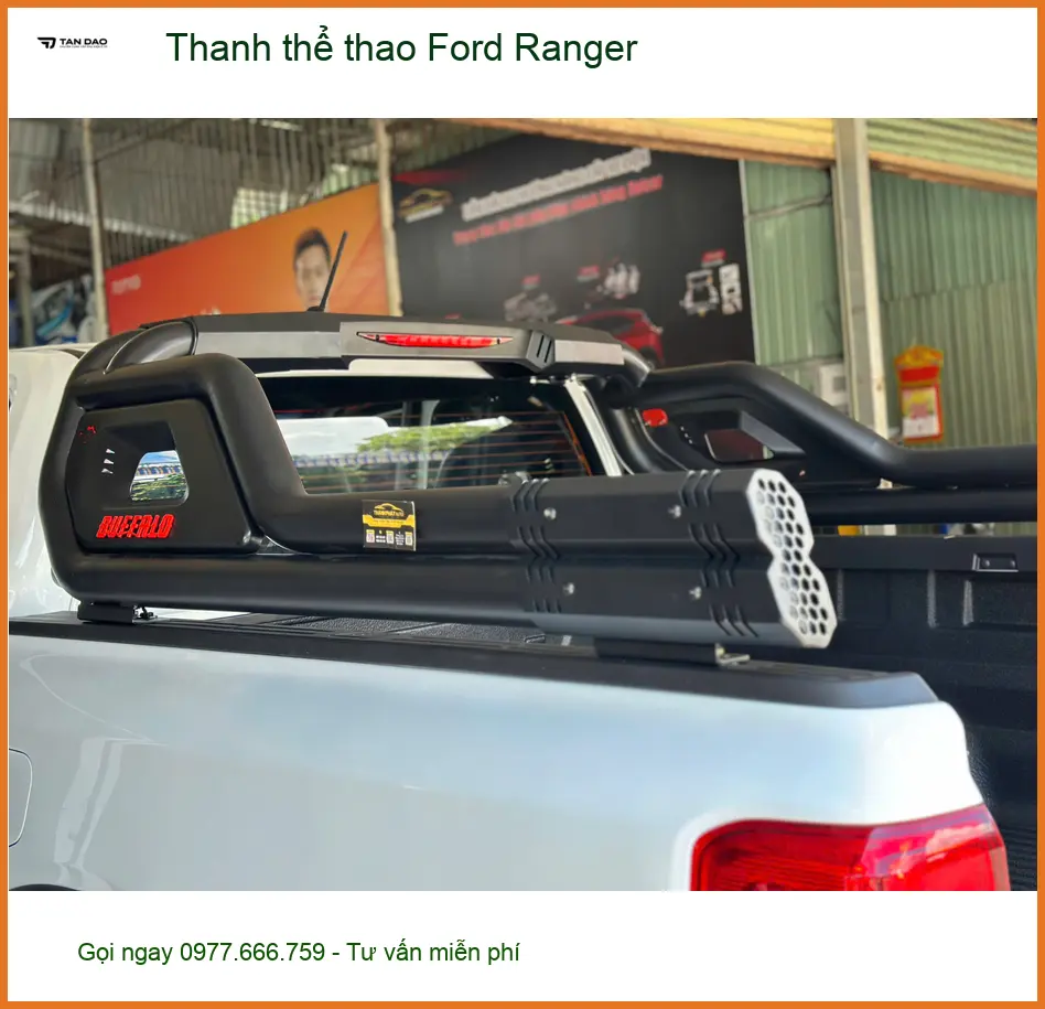 Chú Ba Thiện lắp thanh thể thao Ford Ranger tại Hóc Môn để xe trông ngầu hơn ảnh thực tế 3