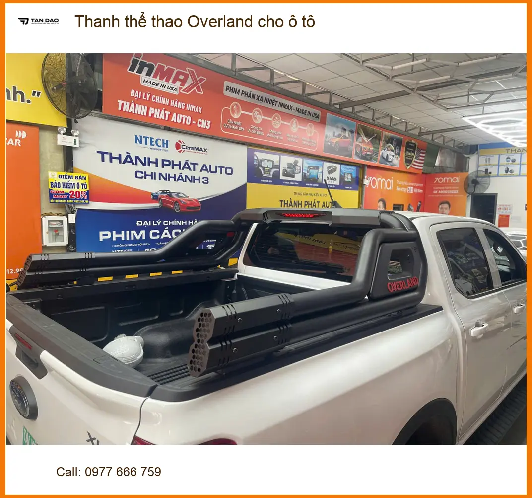 Anh Minh lắp Thanh thể thao Overland cho Ford Everest tại Củ Chi