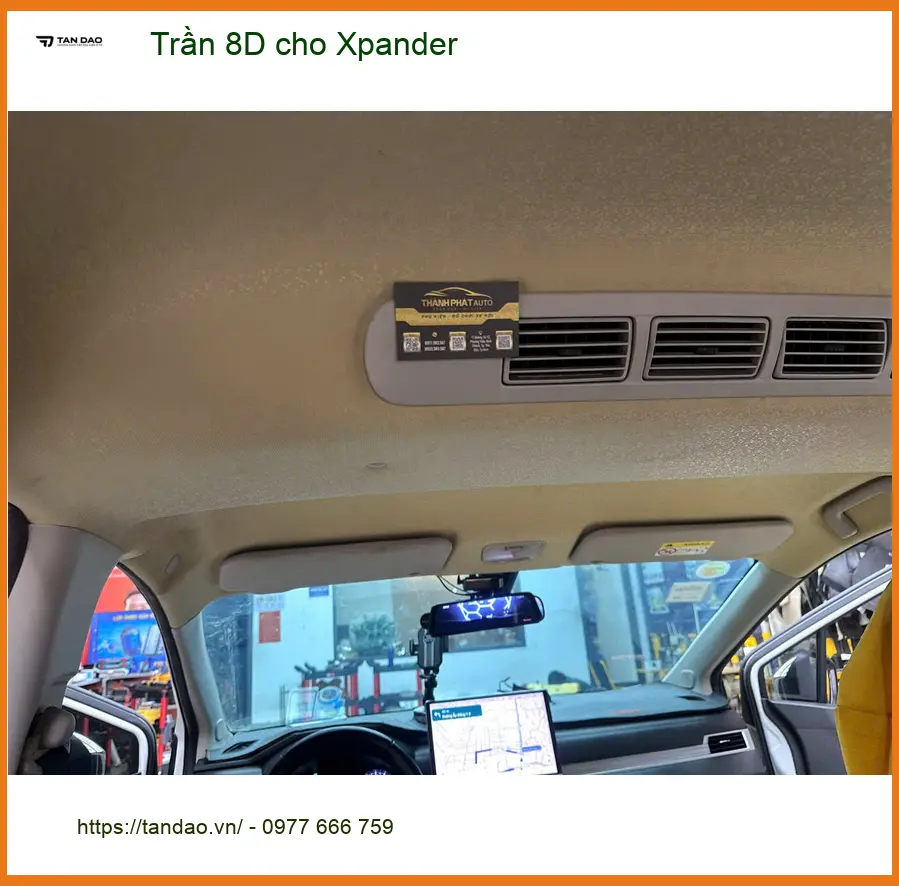 Anh Kiên bọc trần 8D cho Xpander tại Quận Tân Bình để nâng tầm không gian nội thất ảnh thực tế 3