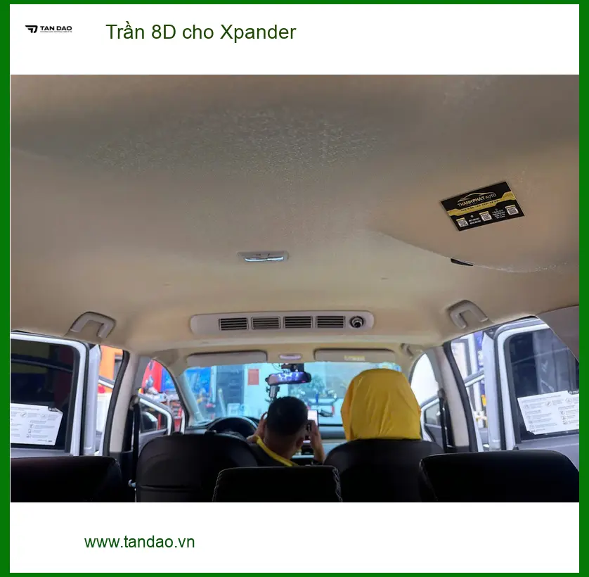 Anh Kiên bọc trần 8D cho Xpander tại Quận Tân Bình để nâng tầm không gian nội thất ảnh thực tế 4