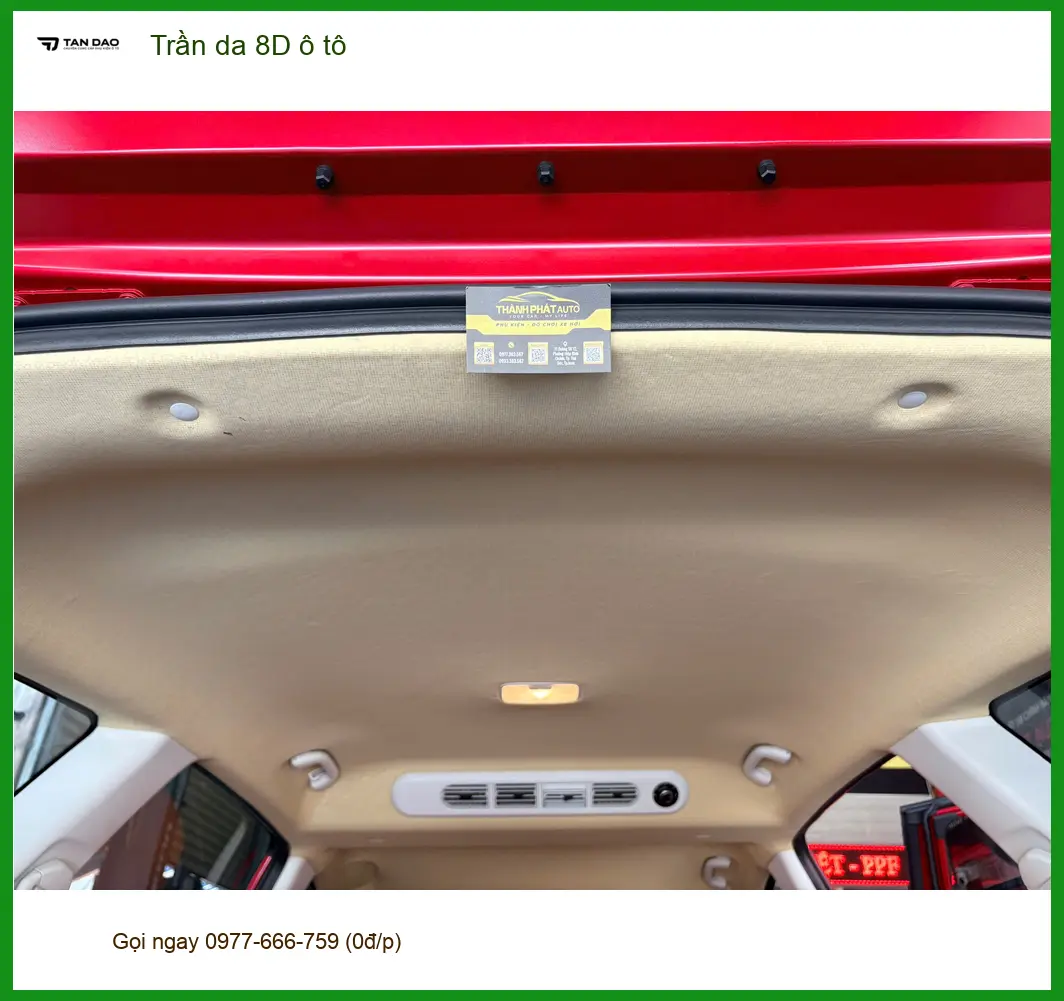 Chị Thảo Nguyên bọc trần da 8D ô tô Honda CRV tại Quận 12