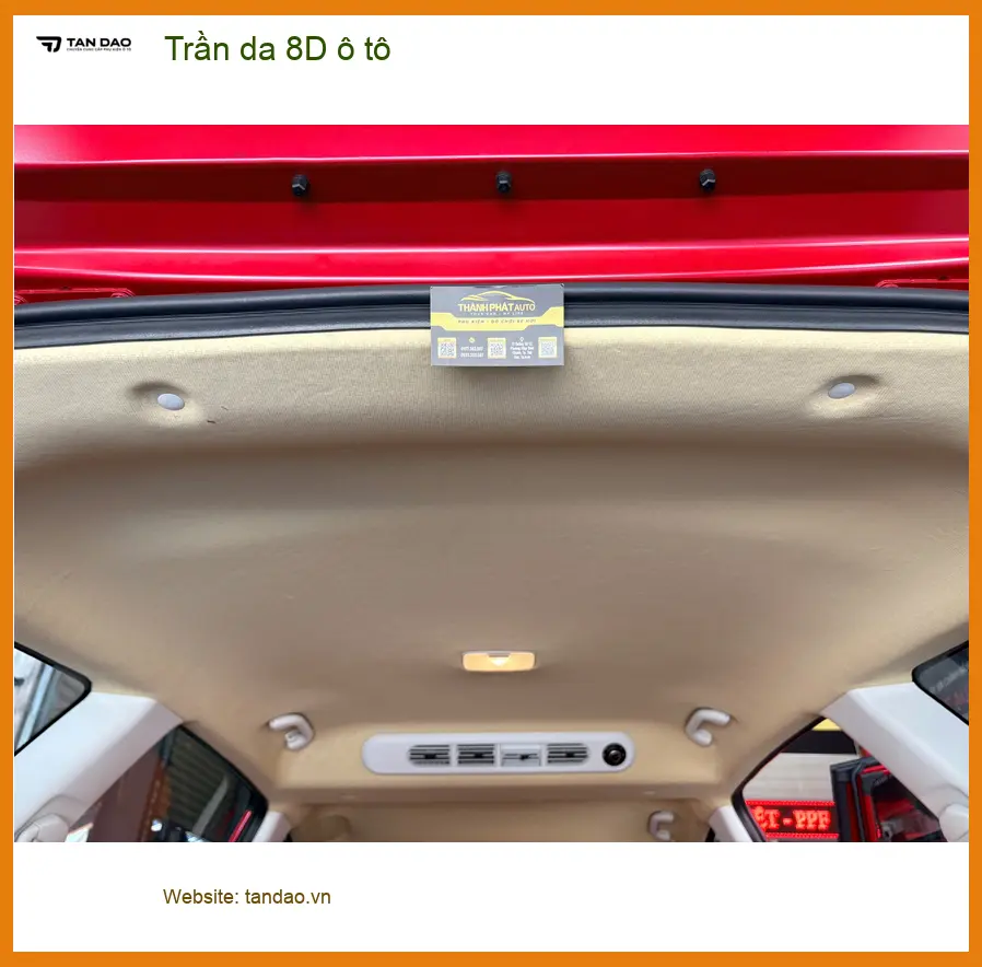 Anh Tùng bọc trần da 8D ô tô cho Toyota Vios tại Quận Gò Vấp để nâng tầm nội thất xe