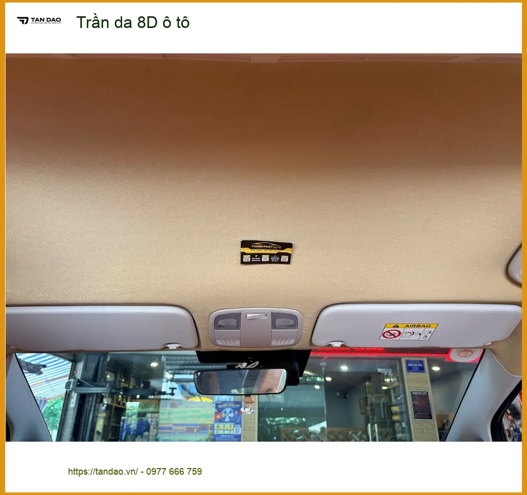 Anh Tùng bọc trần da 8D ô tô cho Toyota Vios tại Quận Gò Vấp để nâng tầm nội thất xe ảnh thực tế 3