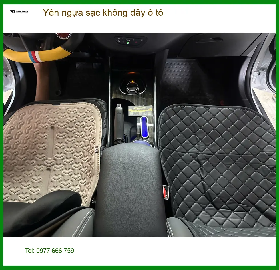 Chị Thư lắp yên ngựa sạc không dây ô tô cho Honda HR-V tại Quận 12 ảnh thực tế 2