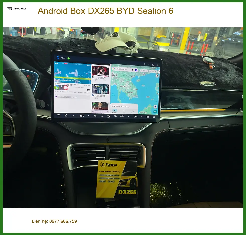 Chị Thảo lắp Android Box DX265 cho BYD Sealion 6 tại Quận 9 để nâng tầm giải trí ảnh thực tế 4