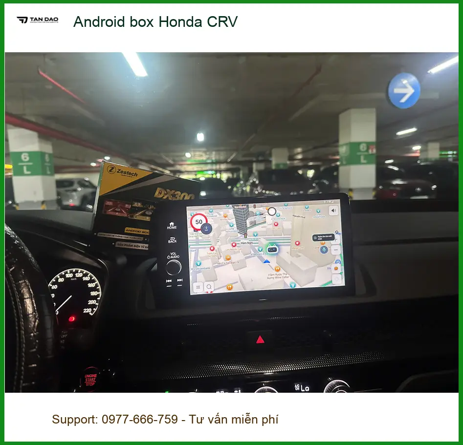 Anh Quang lắp Android Box Honda CRV ở Quận 12 vì cần giải trí khi chờ đón con