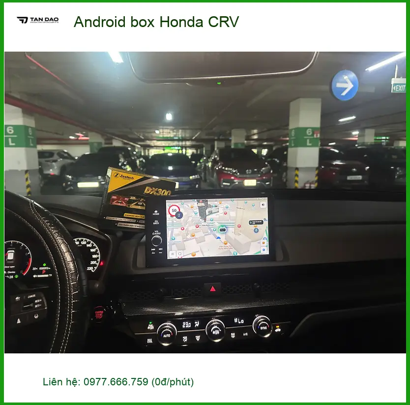Anh Quang lắp Android Box Honda CRV ở Quận 12 vì cần giải trí khi chờ đón con ảnh thực tế 2