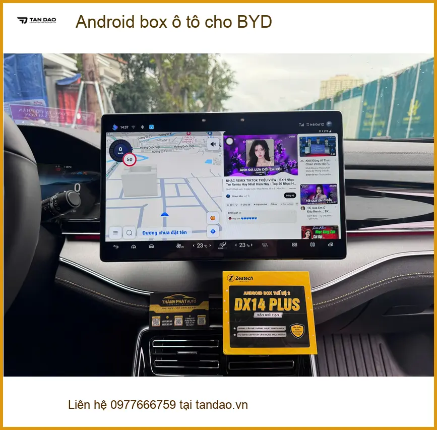 Anh Minh Lắp Android Box ô tô chính hãng cho BYD tại Quận 9 vì màn zin thiếu ứng dụng ảnh thực tế 3