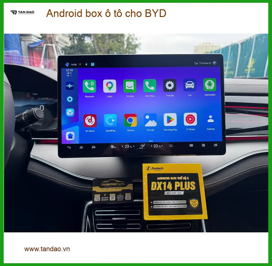 Anh Minh Lắp Android Box ô tô chính hãng cho BYD tại Quận 9 vì màn zin thiếu ứng dụng ảnh thực tế 4