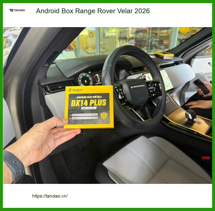 Anh Minh lắp Android Box Range Rover Velar 2026 tại Quận 9 uy tín ảnh thực tế 3