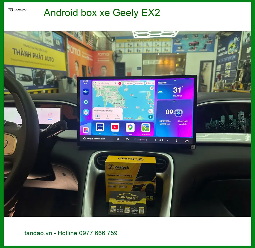 Anh Tuấn Kiệt lắp Android Box cho Geely EX2 ở Quận 2 để giải trí không giới hạn ảnh thực tế 3