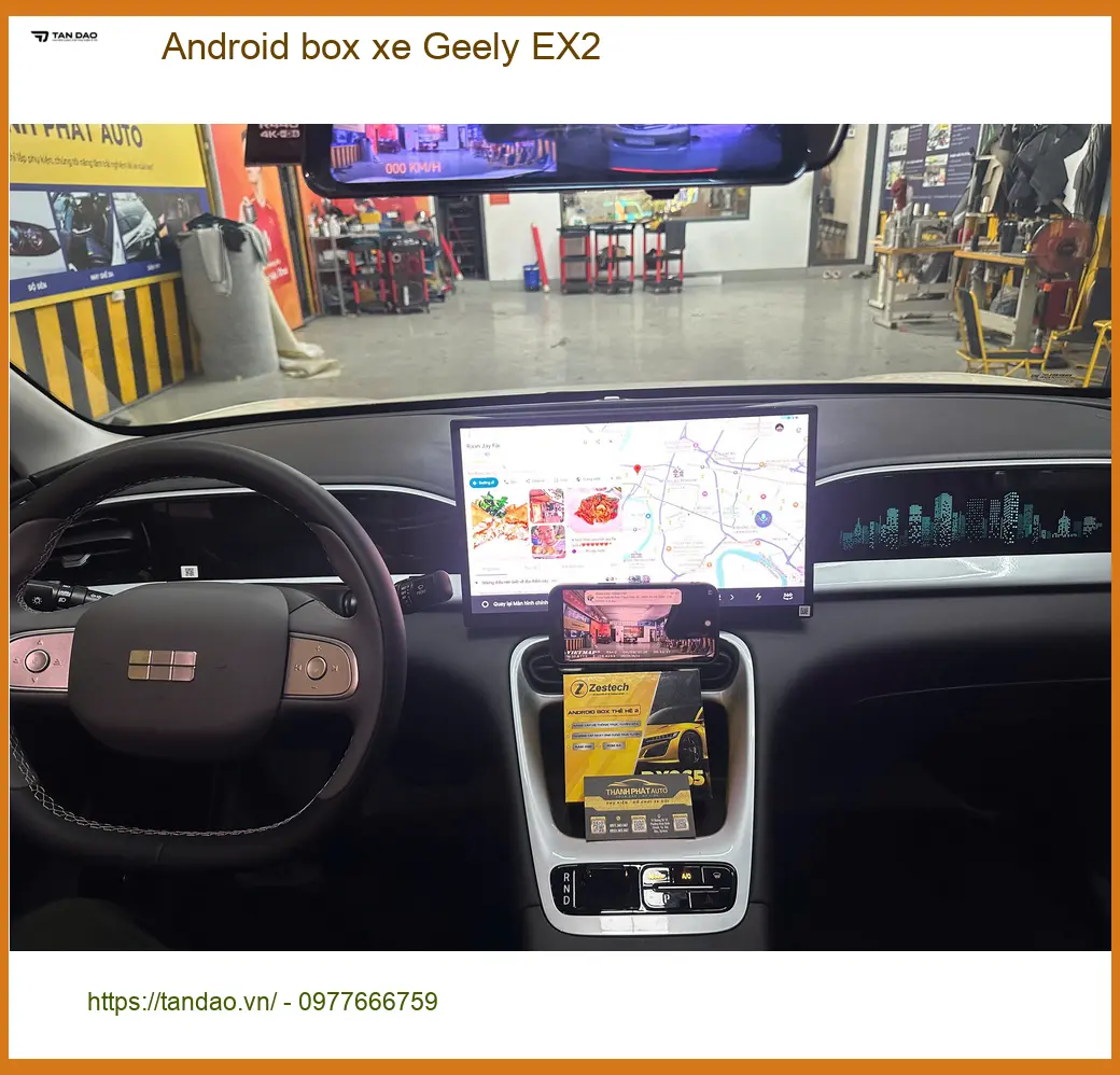 Anh Tuấn Kiệt lắp Android Box cho Geely EX2 ở Quận 2 để giải trí không giới hạn ảnh thực tế 5