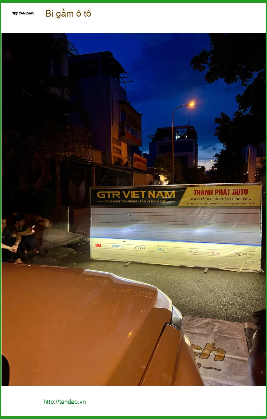 Anh Đức Anh độ bi gầm ô tô Honda Civic tại Quận Thủ Đức vì đèn zin yếu khi mưa ảnh thực tế 3