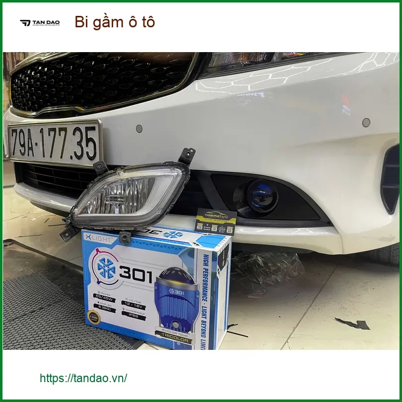 Chú Thành độ bi gầm ô tô cho Kia Sorento tại Quận 9 vì đèn zin yếu khi đi đêm ảnh thực tế 4
