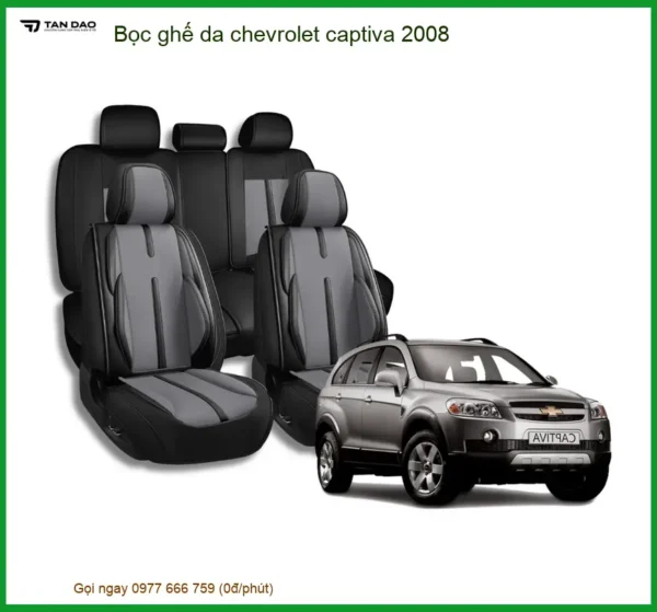 Bọc Ghế Da Chevrolet Captiva 2008 - Địa Chỉ Lắp Đặt Uy Tín TPHCM
