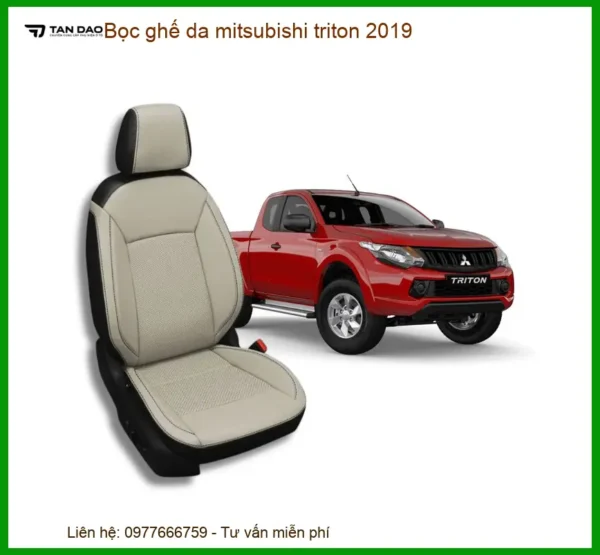 Bọc Ghế Da Mitsubishi Triton 2019 - Địa Chỉ Lắp Đặt Uy Tín TPHCM