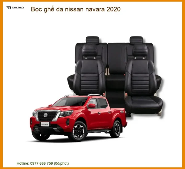 Bộ bọc ghế da Nissan Navara 2020 - Địa Chỉ Lắp Đặt Uy Tín TPHCM