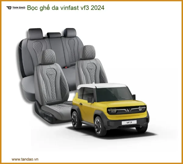 Bọc ghế da Vinfast VF3 2024 - Địa Chỉ Lắp Đặt Chính Hãng Uy Tín TPHCM