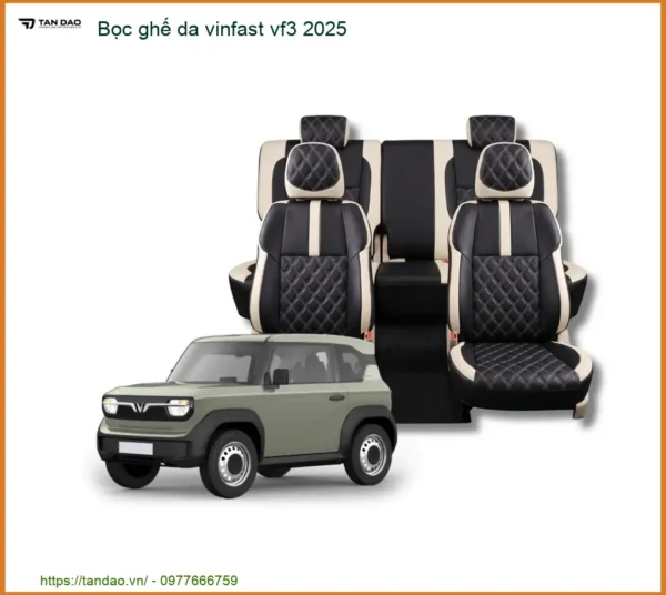 Bọc ghế da Vinfast VF3 2025