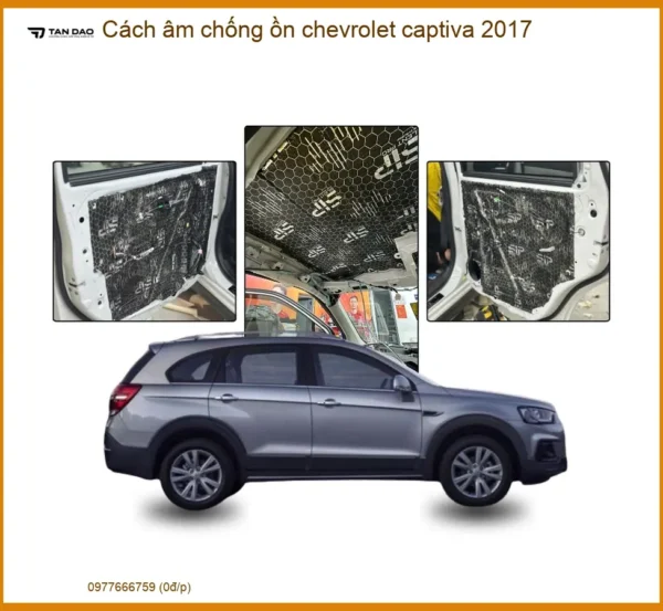 Cách âm chống ồn Chevrolet Captiva 2017 - Trung Tâm Lắp Đặt Uy Tín TPHCM