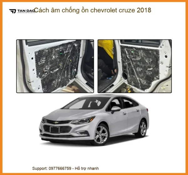 Cách Âm Chống Ồn Chevrolet Cruze 2018 - Trung Tâm Lắp Đặt Chính Hãng TPHCM