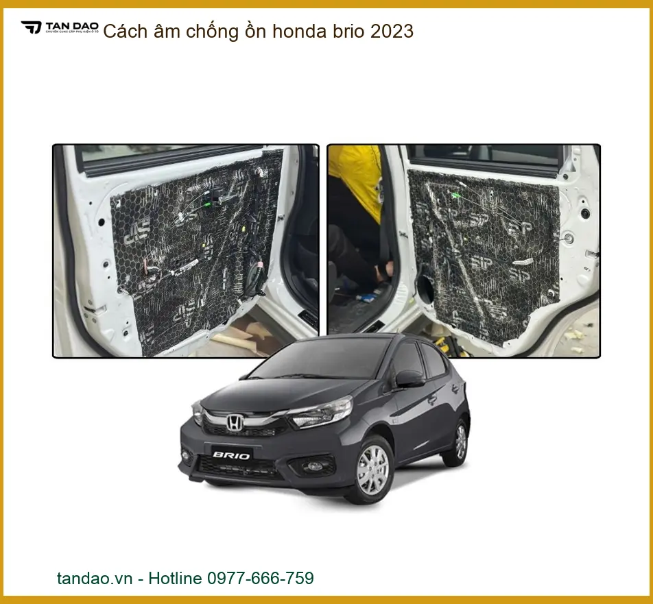 Cách Âm Chống Ồn Honda Brio 2023 - Địa Chỉ Lắp Đặt Uy Tín TPHCM