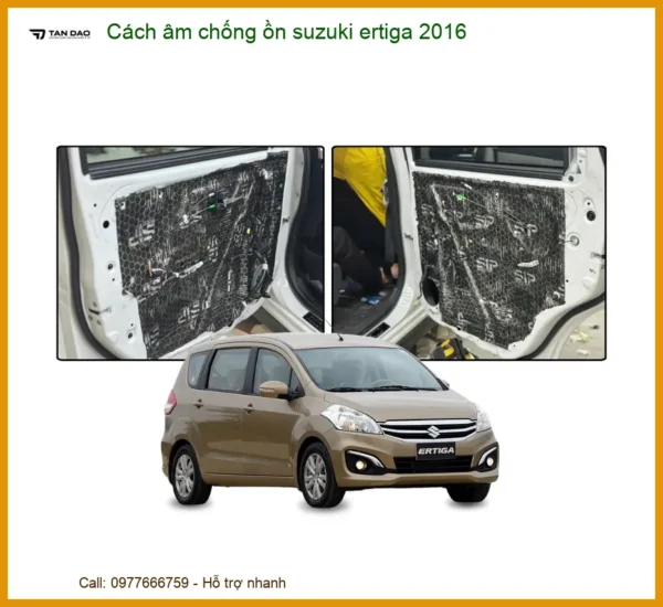 Cách Âm Chống Ồn Suzuki Ertiga 2016 - Trung Tâm Thi Công Chính Hãng TPHCM