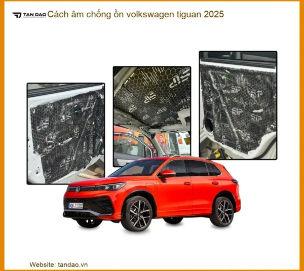 Cách âm chống ồn Volkswagen Tiguan 2025 - Trung Tâm Lắp Đặt Uy Tín TPHCM