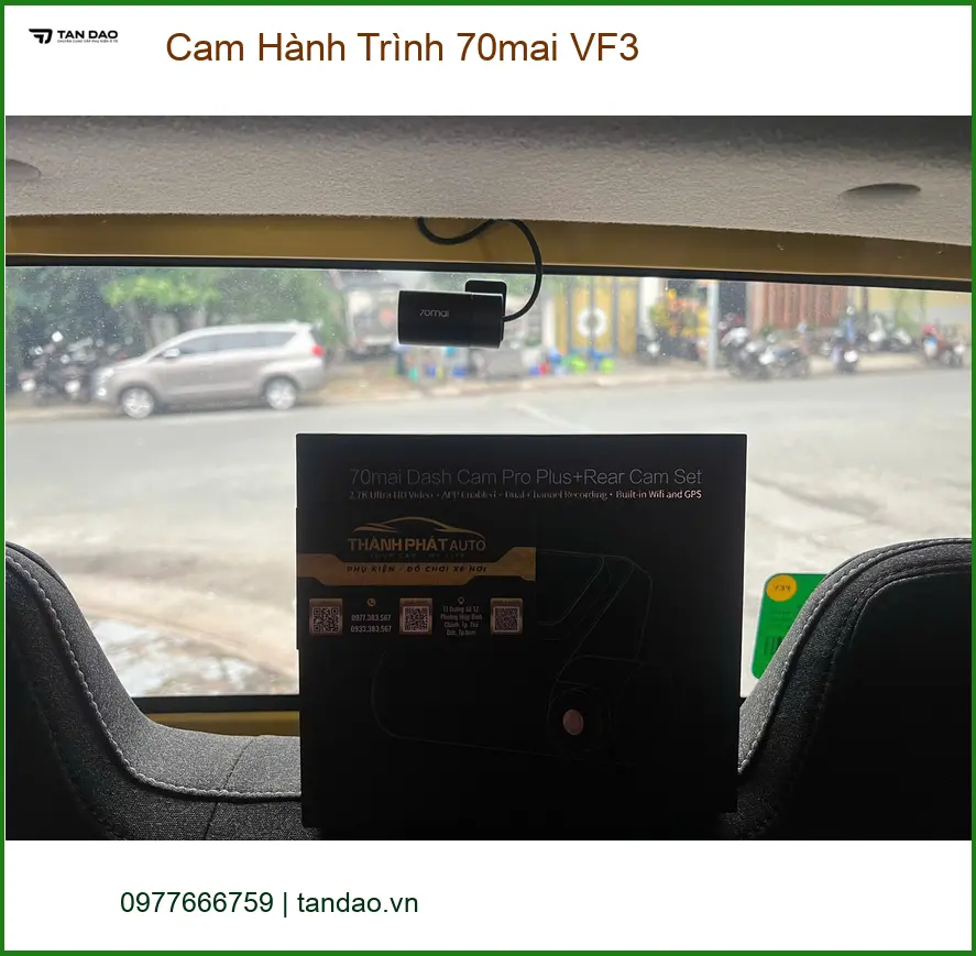 Chị Thảo lắp Cam Hành Trình 70mai VF3 uy tín tại Quận Thủ Đức ảnh thực tế 2