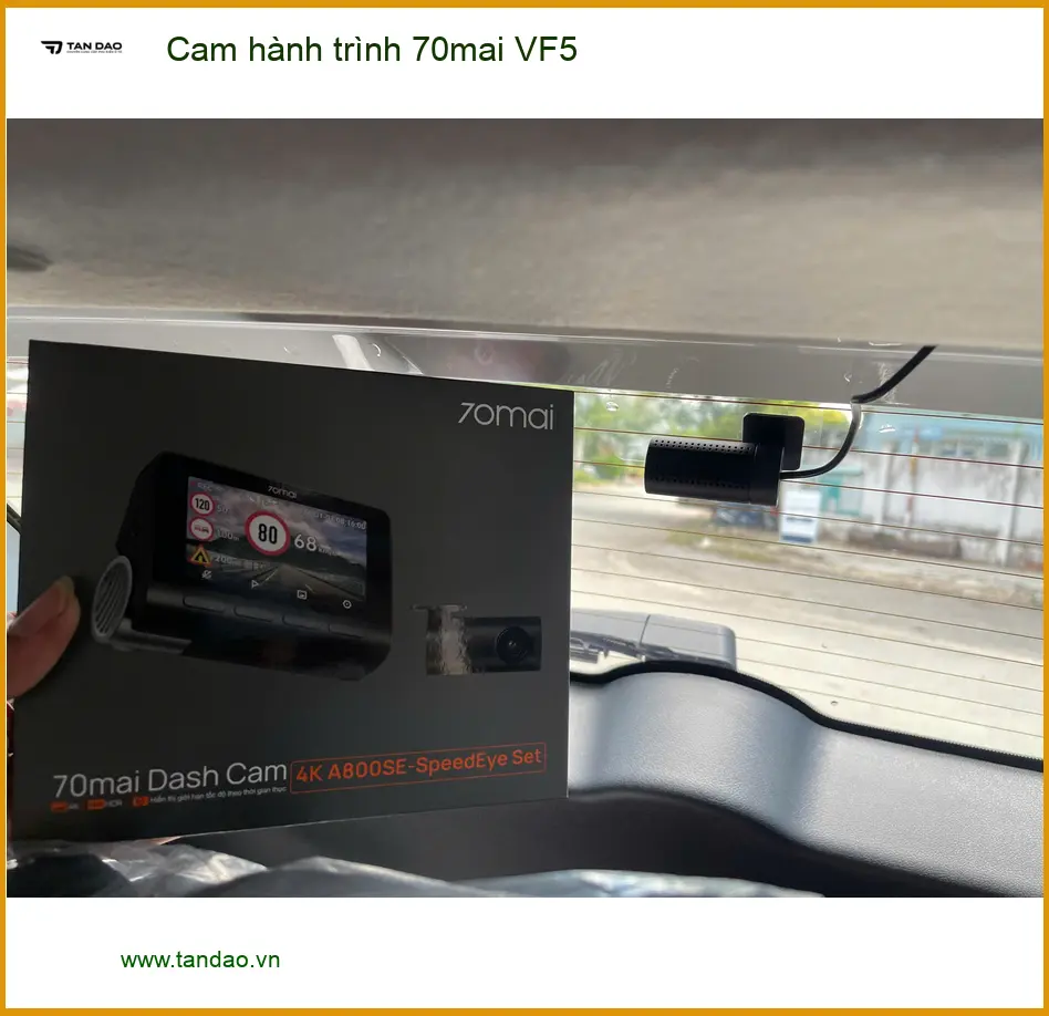 Chị Thảo gắn cam hành trình 70mai VF5 cho Hyundai Santa Fe ở Quận 9 ảnh thực tế 3