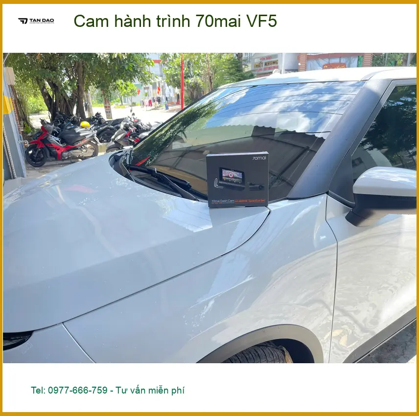 Chị Thảo gắn cam hành trình 70mai VF5 cho Hyundai Santa Fe ở Quận 9 ảnh thực tế 5