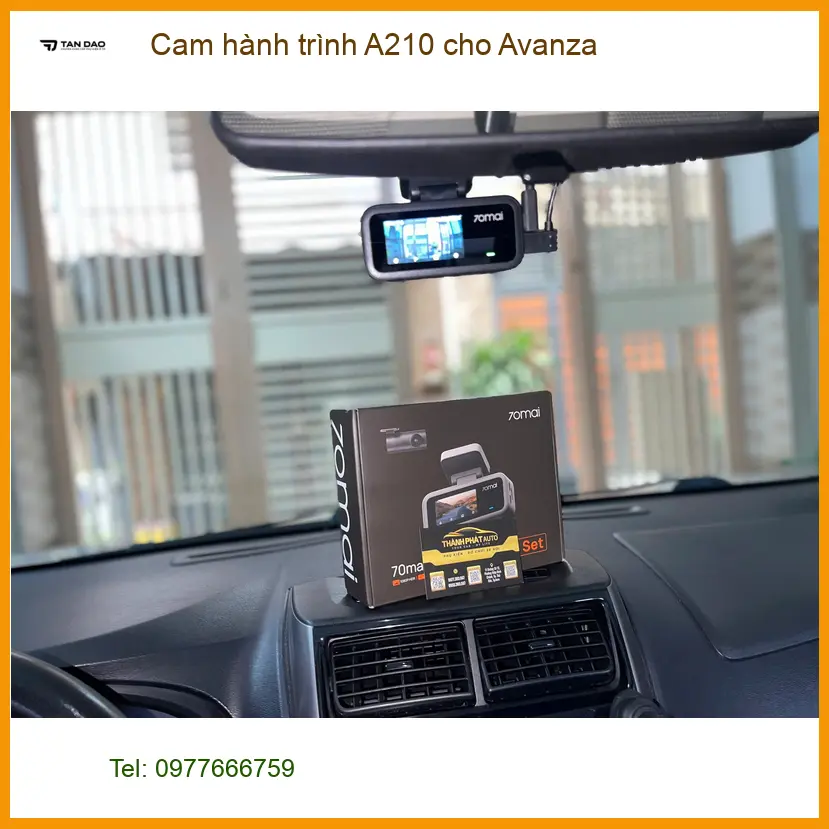 Chị Mai Anh lắp Cam hành trình A210 cho Avanza ở Quận 12 để lái xe an toàn hơn ảnh thực tế 2