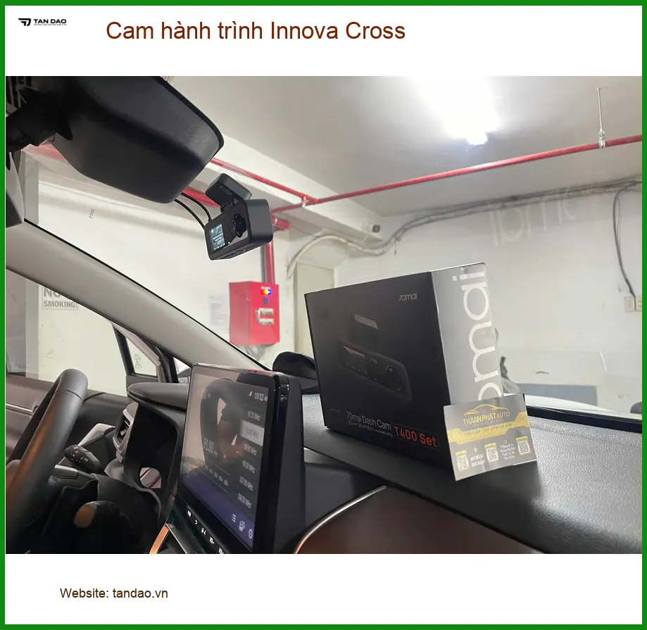 Chị Ngân lắp cam hành trình Innova Cross tại Quận 9 để an tâm khi di chuyển xa ảnh thực tế 4