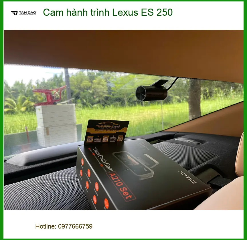 Anh Minh lắp cam hành trình Lexus ES 250 tại Quận 9 để an tâm lái xe