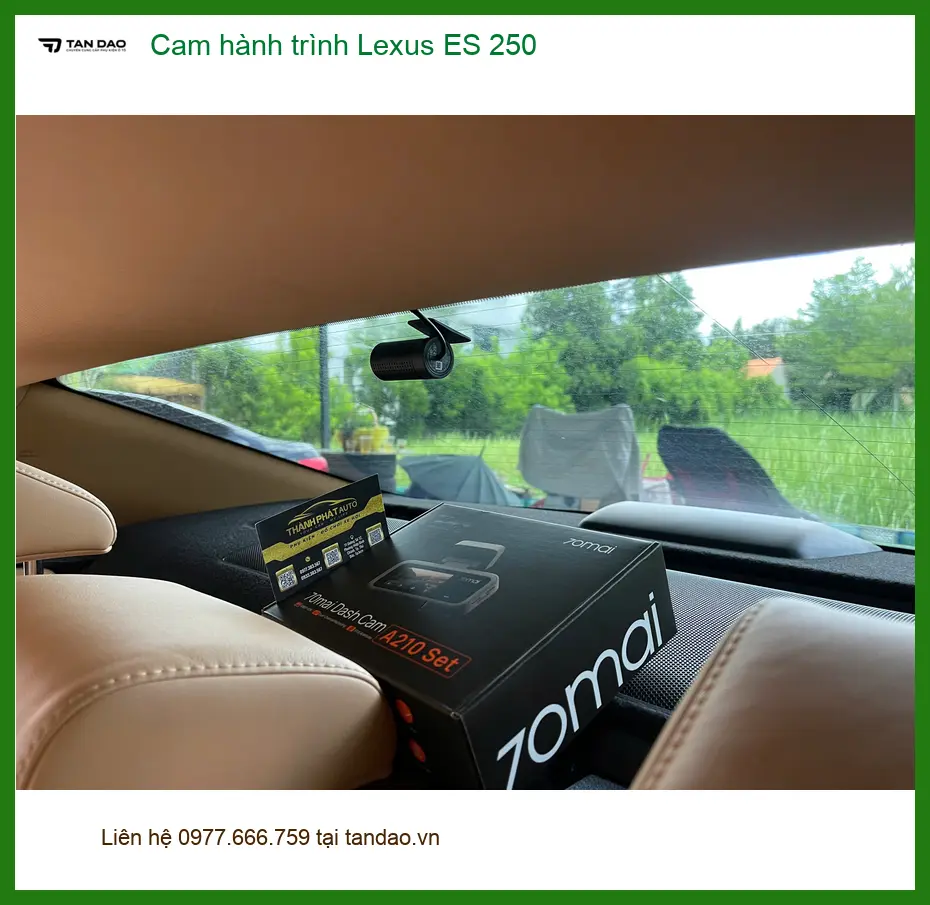 Anh Minh lắp cam hành trình Lexus ES 250 tại Quận 9 để an tâm lái xe ảnh thực tế 5