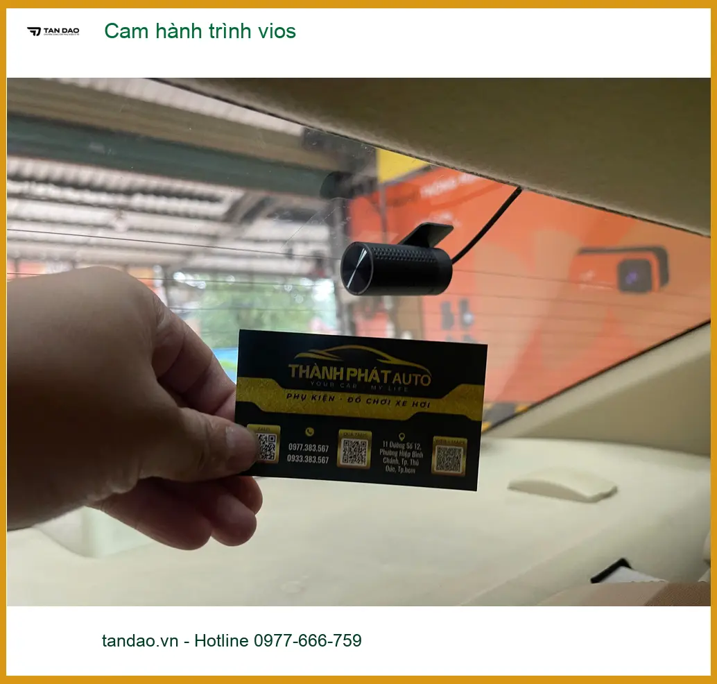 Anh Khang lắp cam hành trình Vios tại Quận 12 để an tâm khi di chuyển ảnh thực tế 3