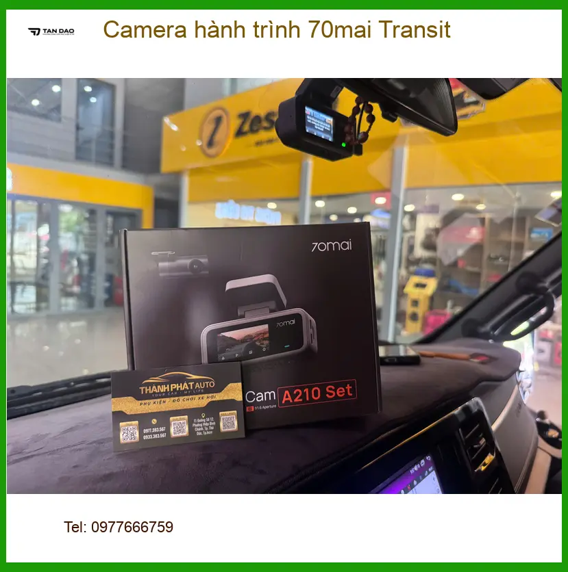 Anh Cường lắp Camera hành trình 70mai Transit cho Mazda 3 tại Quận 9