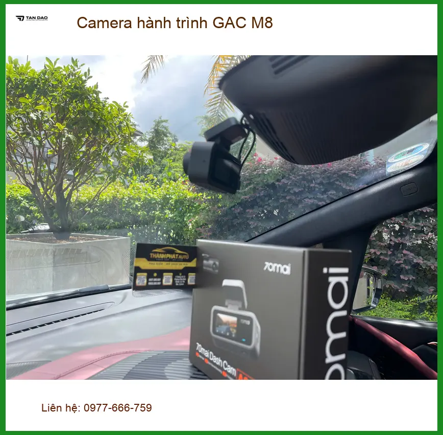 Anh Minh lắp Camera hành trình GAC M8 Quận 9 để ghi lại hành trình công tác xa ảnh thực tế 3