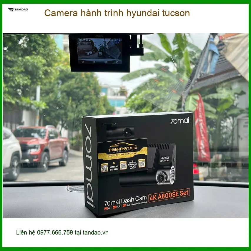 Anh Quốc lắp Camera hành trình Hyundai Tucson tại Quận 9 để ghi lại hành trình rõ nét ảnh thực tế 2