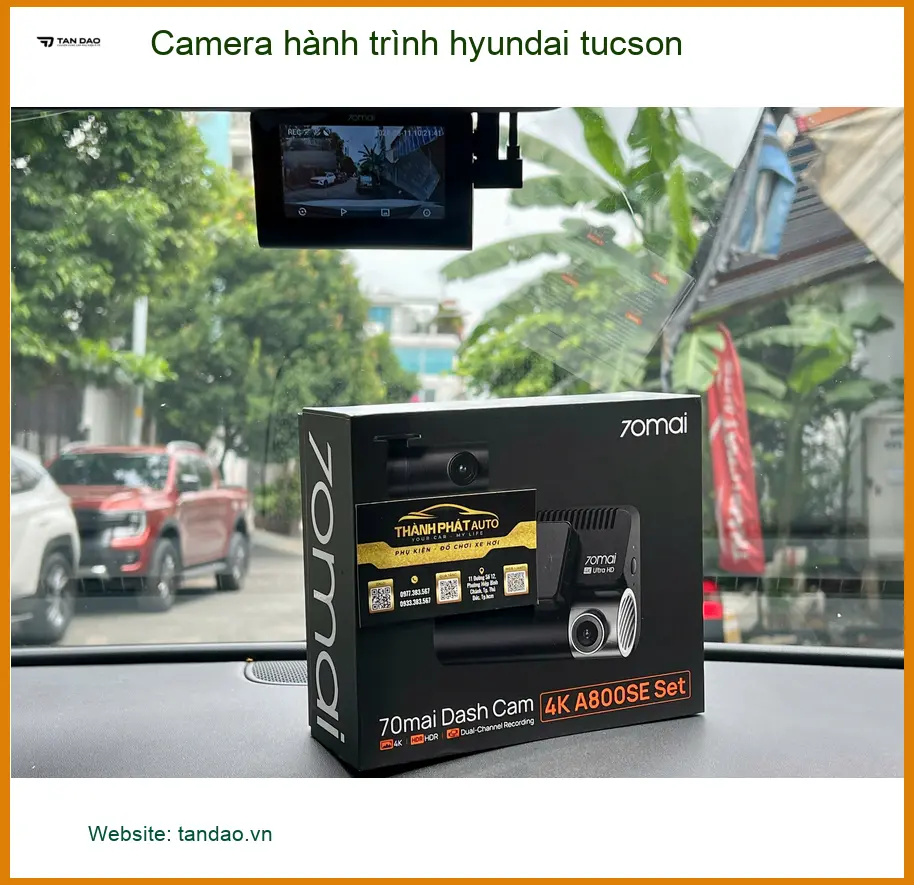 Anh Tuấn Kiệt lắp camera hành trình Hyundai Tucson tại Quận Thủ Đức. ảnh thực tế 2
