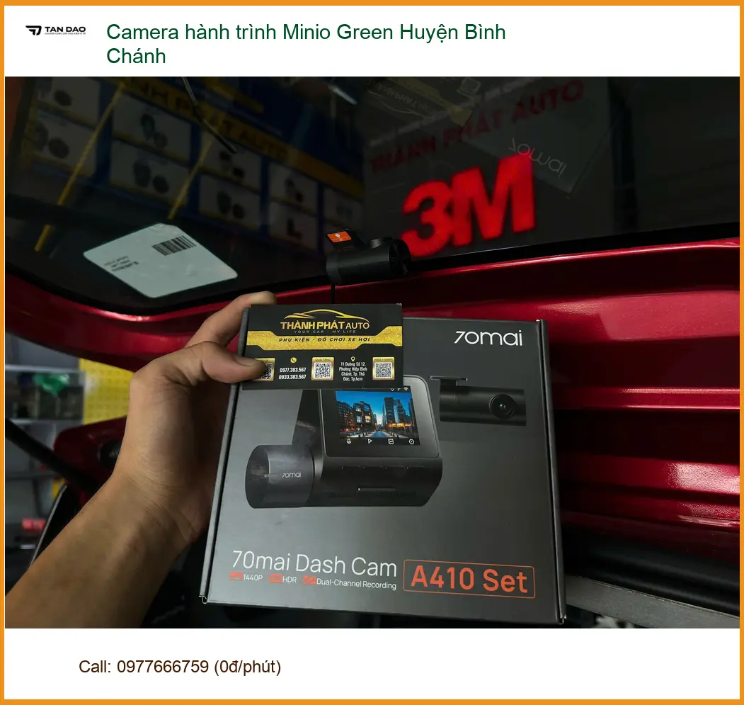 Nơi Gắn Camera Hành Trình Ô Tô Minio Green Huyện Bình Chánh - Giá Tốt TPHCM ảnh thực tế 2